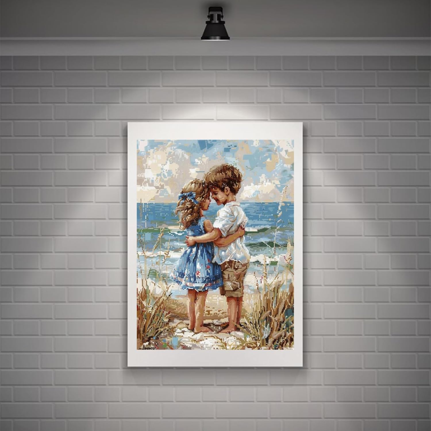 Beach Diamond Art, Diamond Painting Kits for Adults, DIY Full Diamond Painting Accessories, Gem Art Kits for Adults, Christmas Decor Diamond Painting Kits for Room Decor and Best Gifts 30x40cm