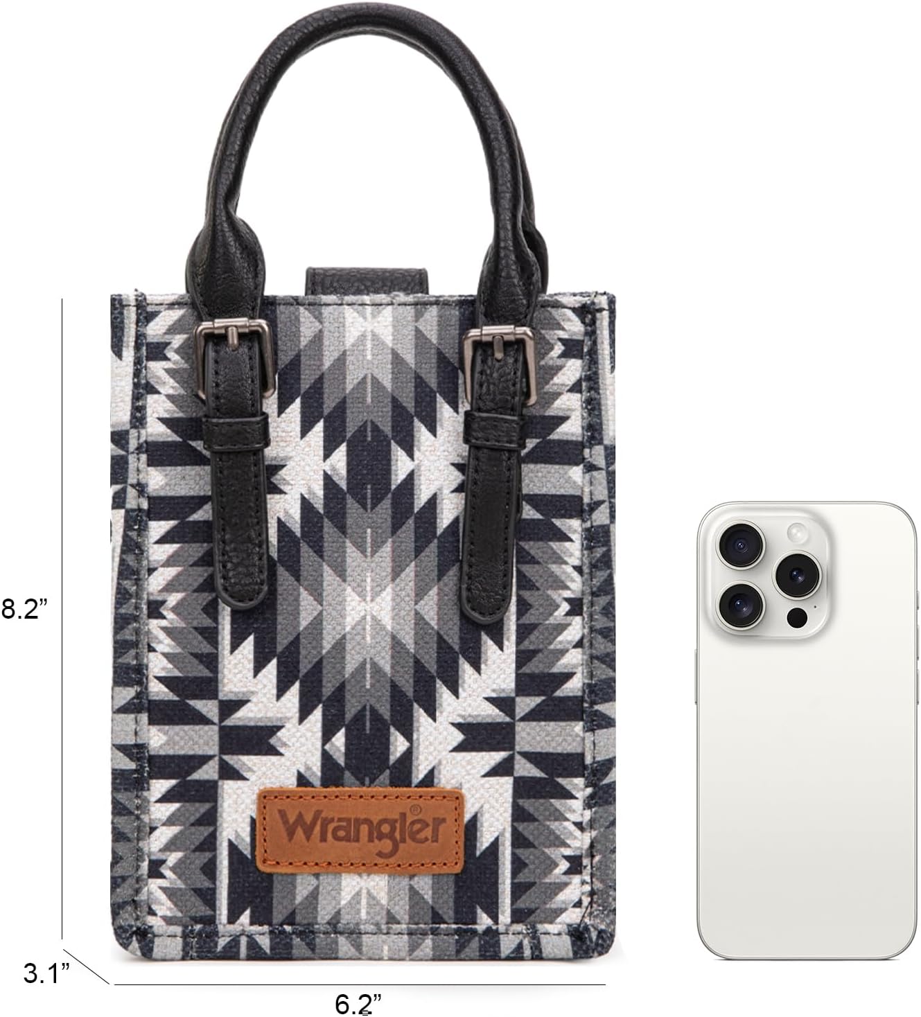 Wrangler Mini Handbags Purse for Girls and Women Cute Cow Print Crossbody Purse - Image 5