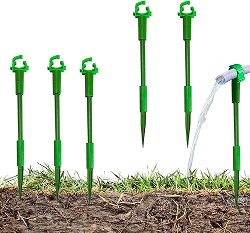 Miniatura 10 de Soporte de guía de manguera de jardín de 34 pulgadas para mantener la manguera fuera del césped, soporte de manguera de jardín al aire libre para