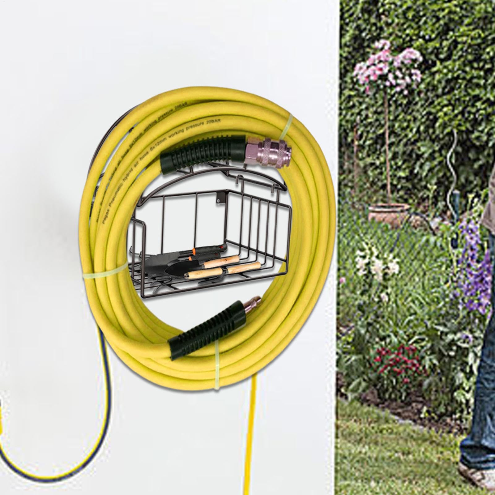 Supports pour flexible d'extérieur Râtelier de rangement robuste pour