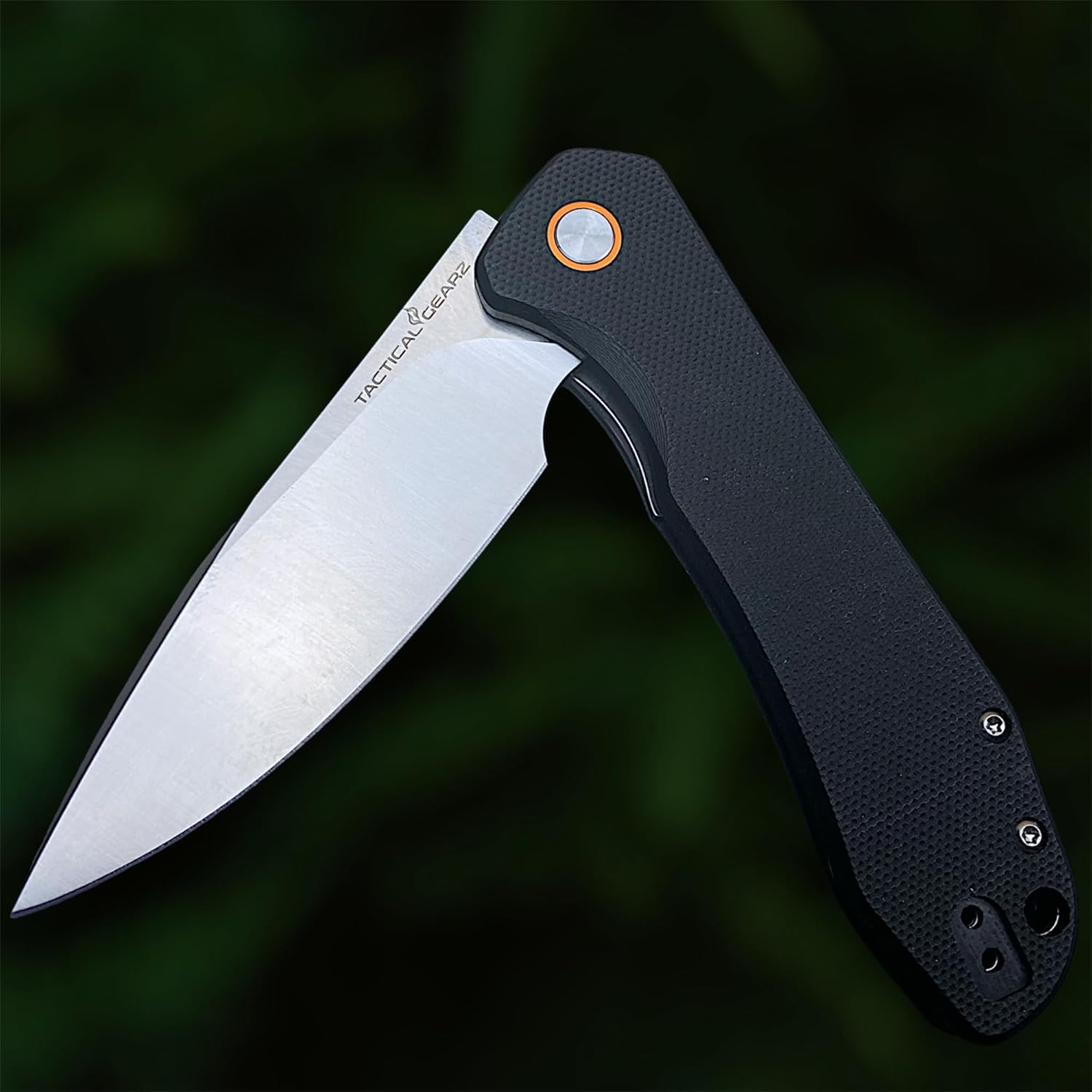 TACTICAL GEARZ Pocket Knife for EDC, G10 Handle, D2 Steel Blade, Includes Sheath (Draco)