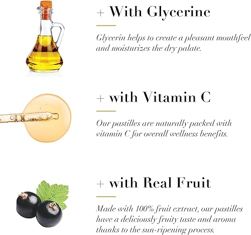 Miniatura 4 de Dr. Doolittle's Pastillas de frutas suaves sin azúcar para voz y garganta, sabor a grosella negra, lata de 2.12 onzas, paquete de aproximadamente 25