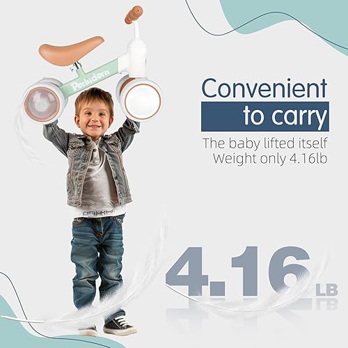 Miniatura 6 de Bicicleta de equilibrio para bebés de 1 a 3 años, bicicleta de equilibrio para niños de 12 a 36 meses, bicicleta de bebé con 4 ruedas, regalos de