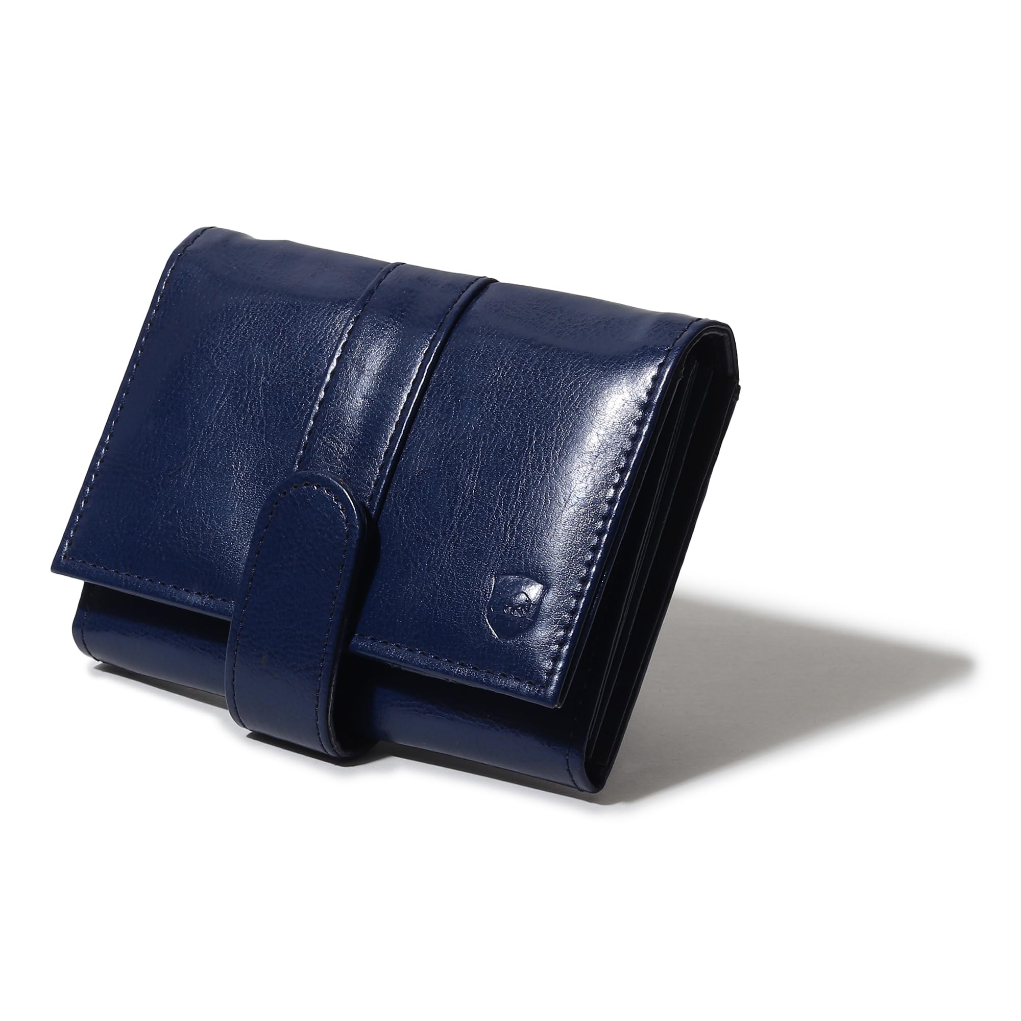 samtroh Envelope Closer Vegan Leather Wallet for Women I 3 Compartments I 2 Card Slots & Zipper Pocket I 1 Id Card Slots & Secret Compartment (Blue)-picture-24