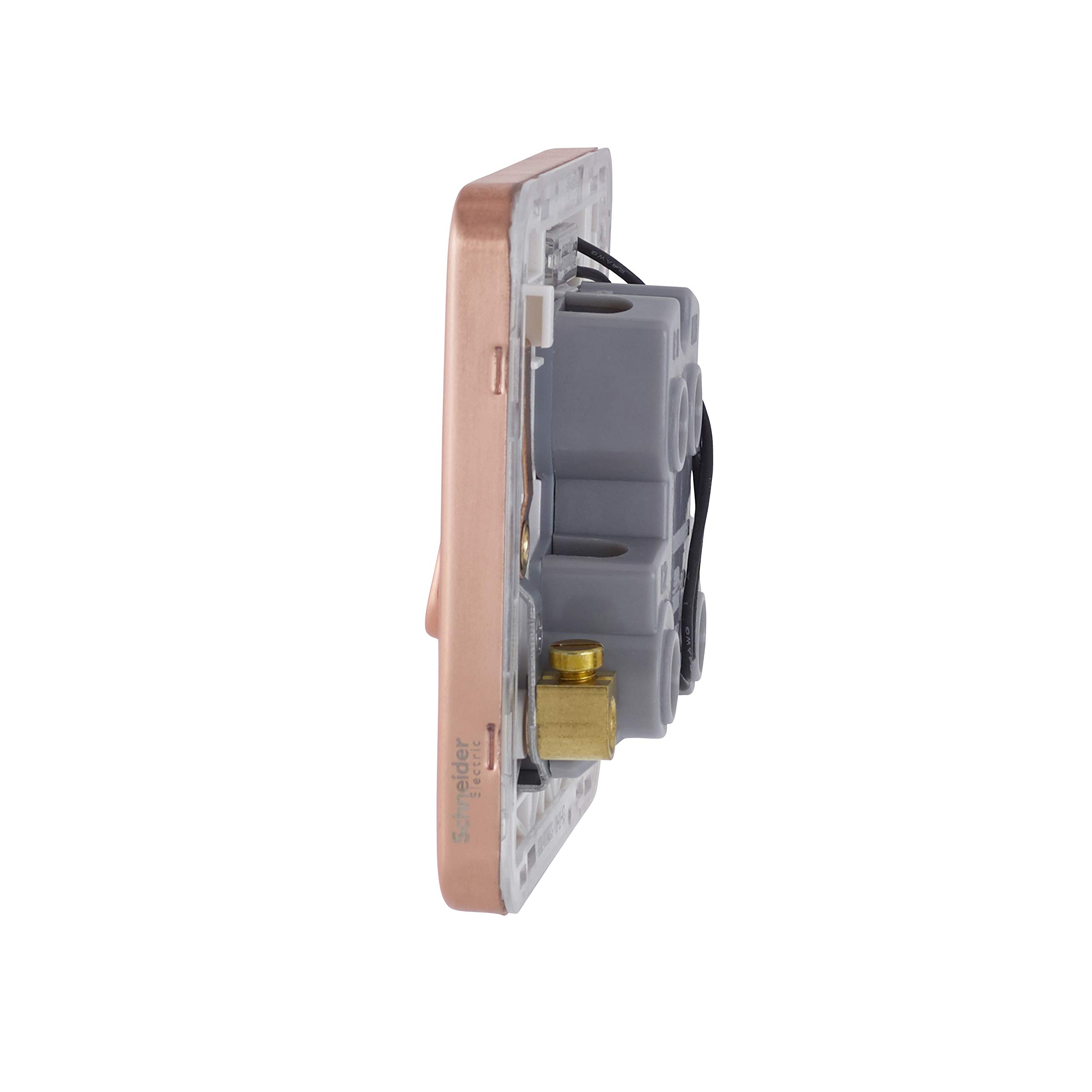 Schneider Electric Lisse Screwless Deco Telefonsteckdose – Poliertes Chrom Mit Weißem Einsatz, Schraubenlos, Elegant & Einfach Zu Installieren