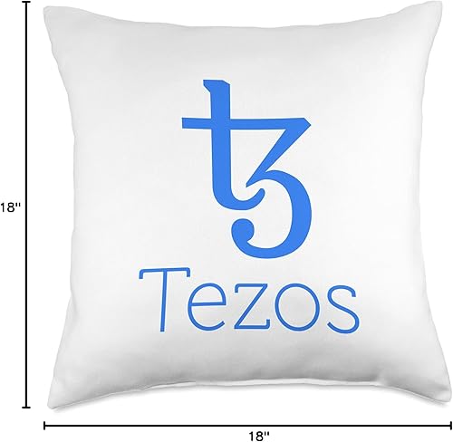 Miniatura 4 de XTZ Trading Investing Tezos Coin Crypto XTZ Coin Cryptocurrency 3.0 TezosTechnology - Almohada de tiro (18 x 18), multicolor