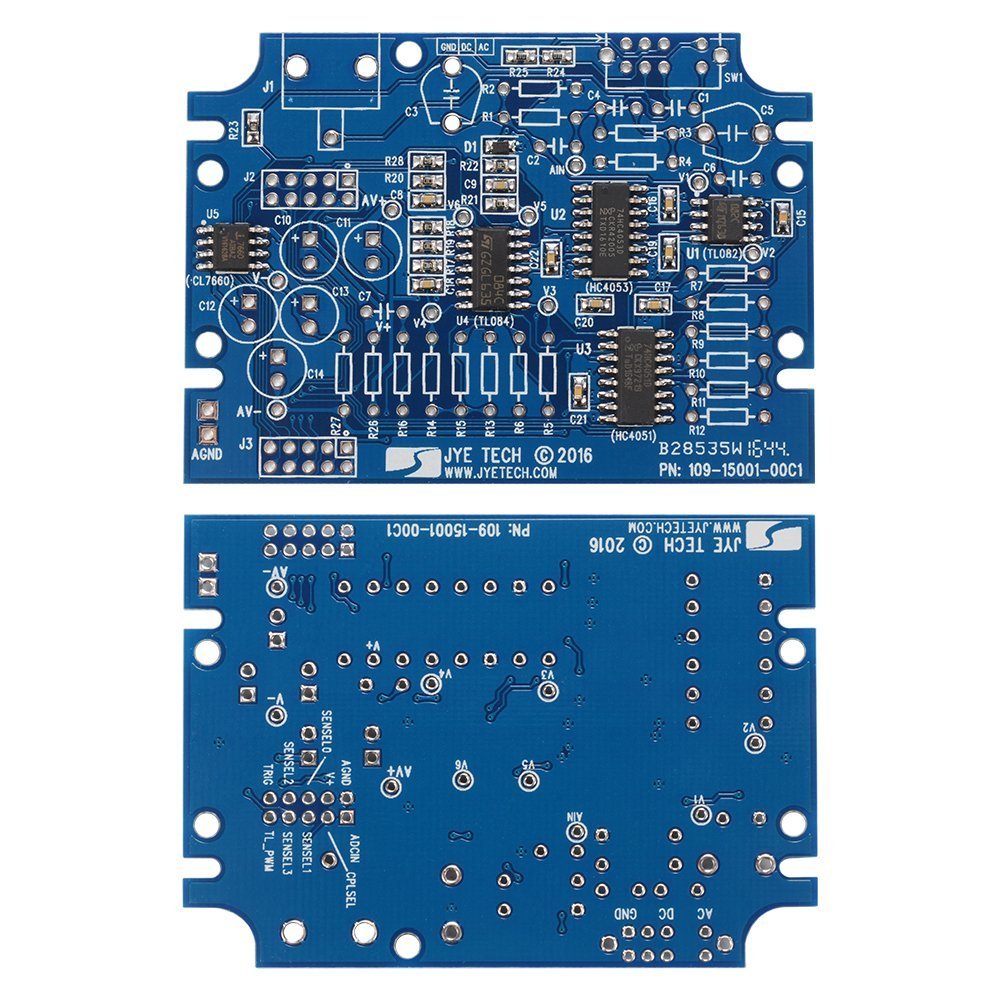 DollaTek DSO150 Digital Osciloscopio de Shell 2.4 "TFT 1Msps DIY Kit de la sonda de la Cubierta Kit electrónico del Entrenamiento DIY