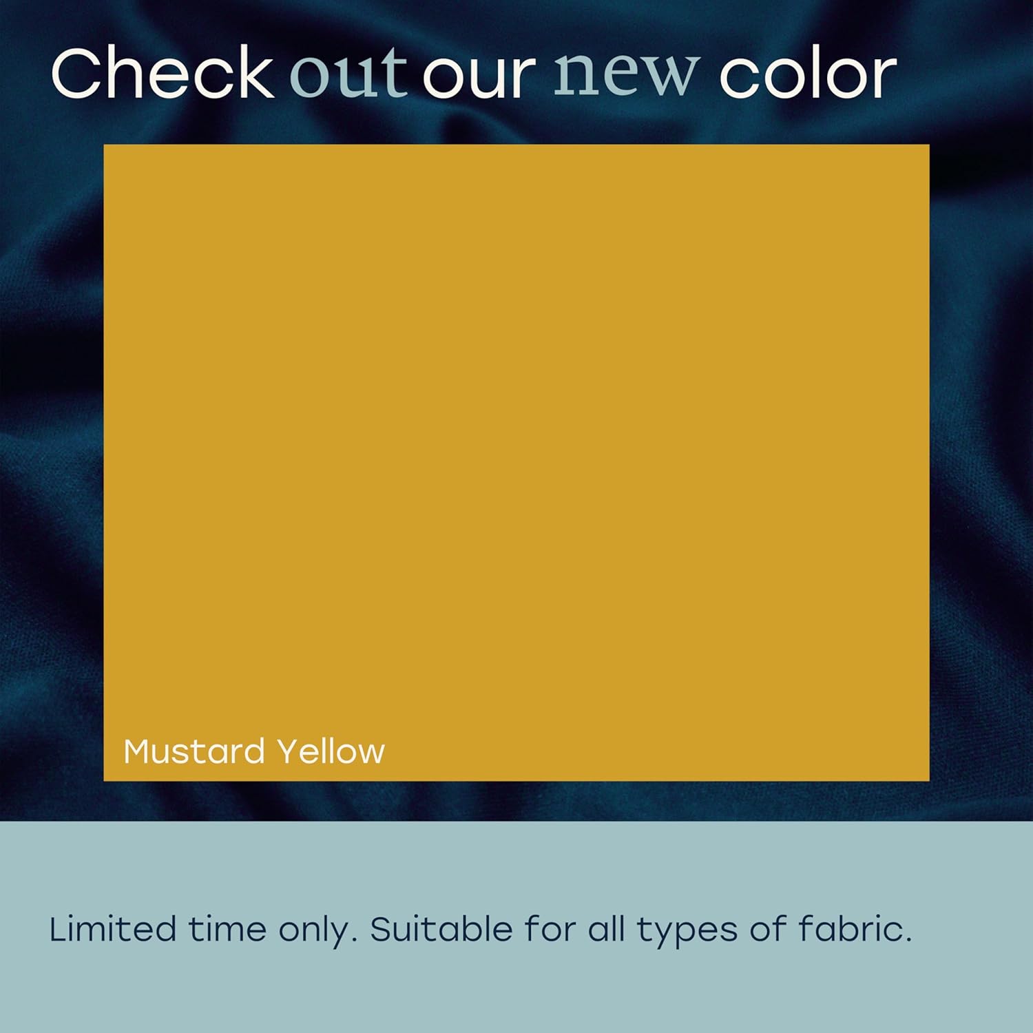 Fabricoat Fabric Upholstery Paint & Dye - 2500ml / 85 Fl Oz Mustard Yellow - Restore or Change Color of Couches, Chairs, Upholstery, Car Interiors, Clothing - Soft, Flexible Finish