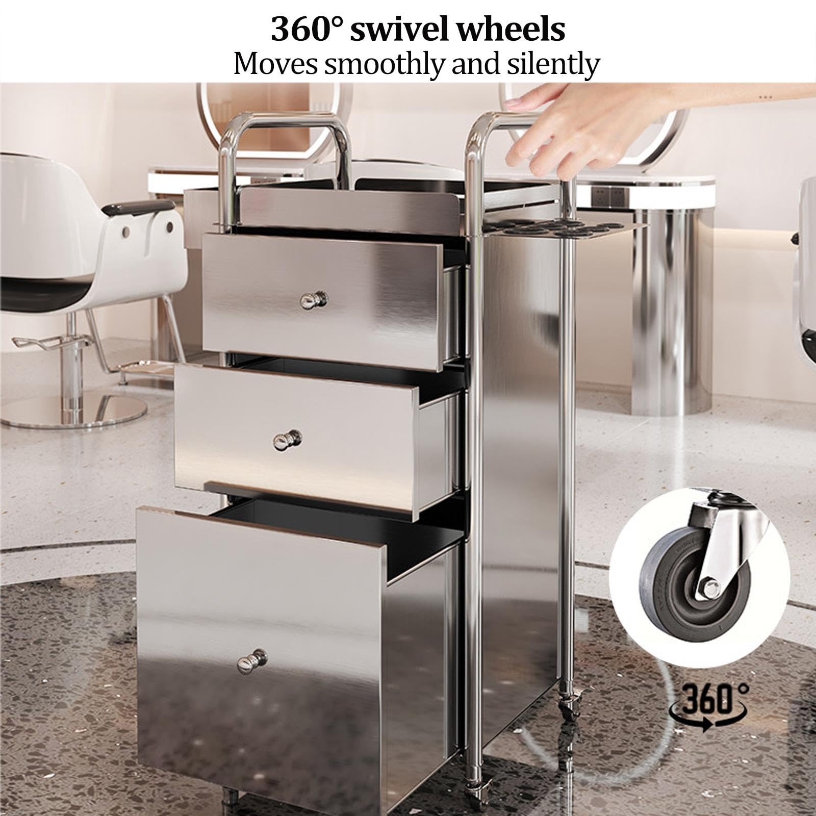 Mobile Friseurstation, Salon-Rollwagen