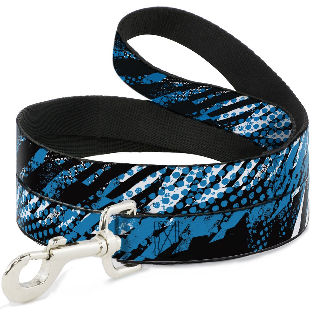 Laisse Buckle Down Grunge Tread Bleu : finissez-en avec les laisses fragiles de 2,5 cm