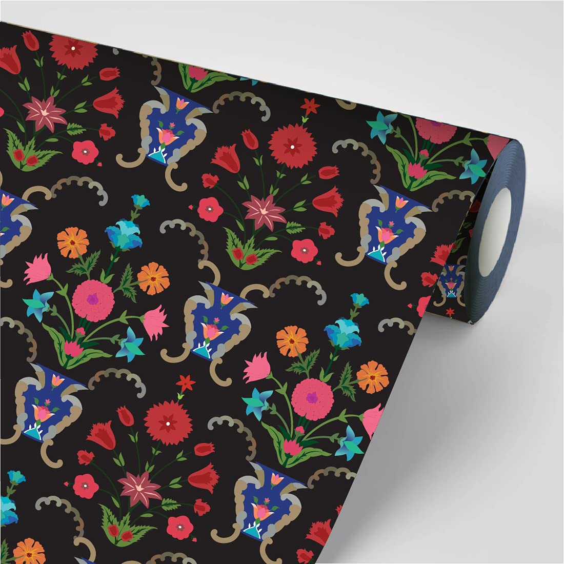 Wall Design | Divine Mughal Motive | Wallpaper | 300 cm x 60 cm | Self Adhesive | Ideal for Kitchen, Room and Offices