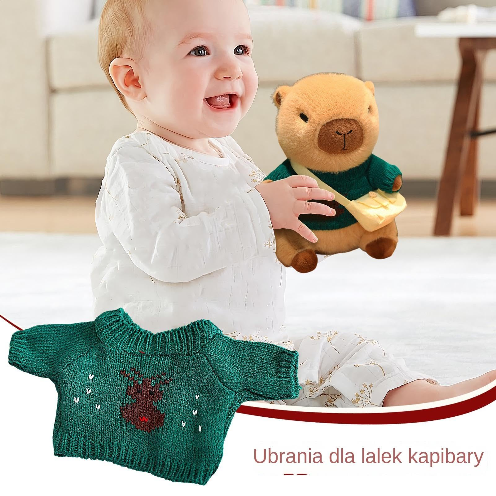 Plush Toy Clothes, 20 to 25cm Adorable Capybara Outfit Set, Birthday Decoration Dress-Up Accessories for Stuffed Animal, Festive Costume for All Occasions