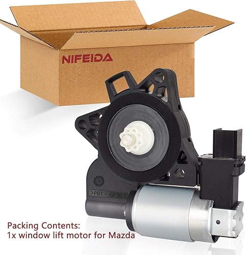 Miniatura 9 de Nifeida Reemplazo del motor de la ventana eléctrica para Mazda 3 6 CX-7 FRRL, mazda 5 CX-9 FRRR, RX-8 2003-2017 RWD AWD FWD Elevador de piezas de