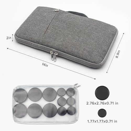 Miniatura 6 de Juego de calentador de piedras de masaje caliente portátil con 12 piedras de basalto/rocas calientes, kit de piedra de masaje con bolsa calefactora