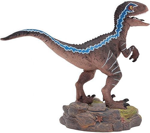 Miniatura 2 de Gemini & Genius - Figuras de acción de velociraptor con diseño de dinosaurio, mandíbula y manos móviles, 11.5 pulgadas de longitud, regalos,
