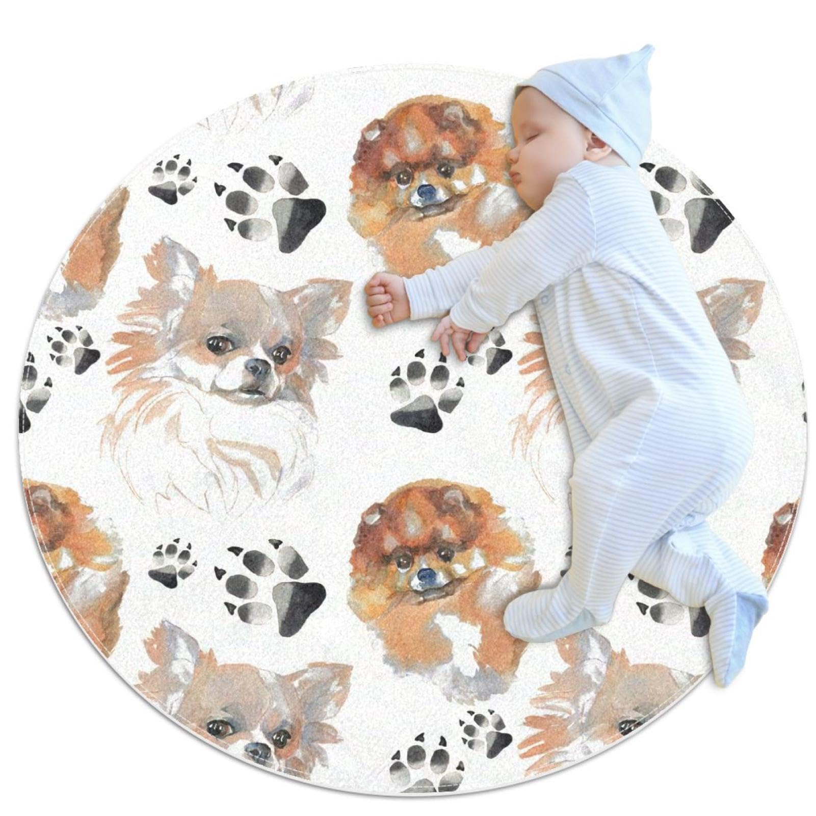 Tapis de salle de bain antidérapant, confort sécurisé 1m de diamètre