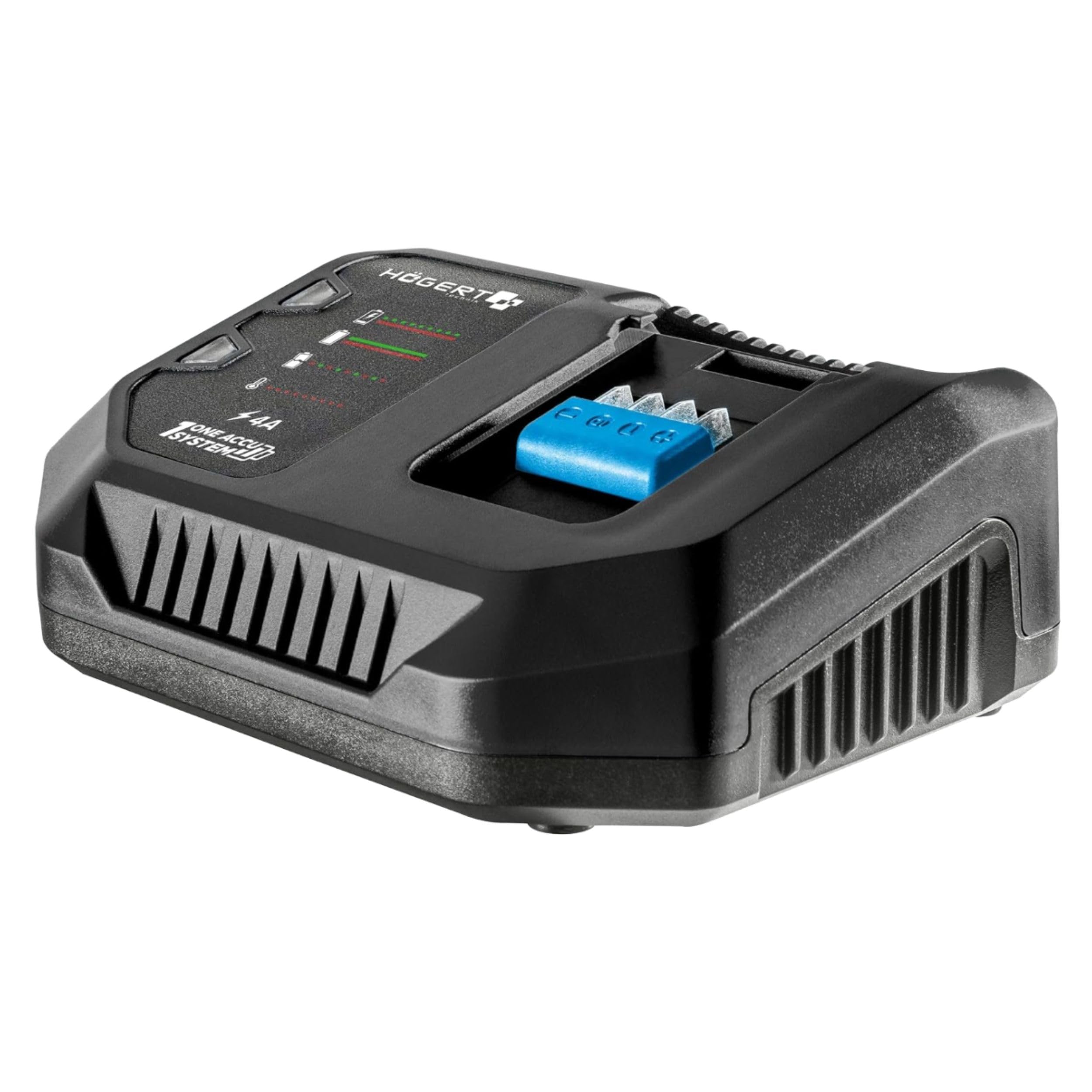 HÖGERT TECHNIK Juego de destornilladores de impacto inalámbricos, 18 V, 200 Nm, par de torsión, batería de 4,0 Ah, cargador de 4 A, maletín, motor sin escobillas, iluminación LED, protección contra