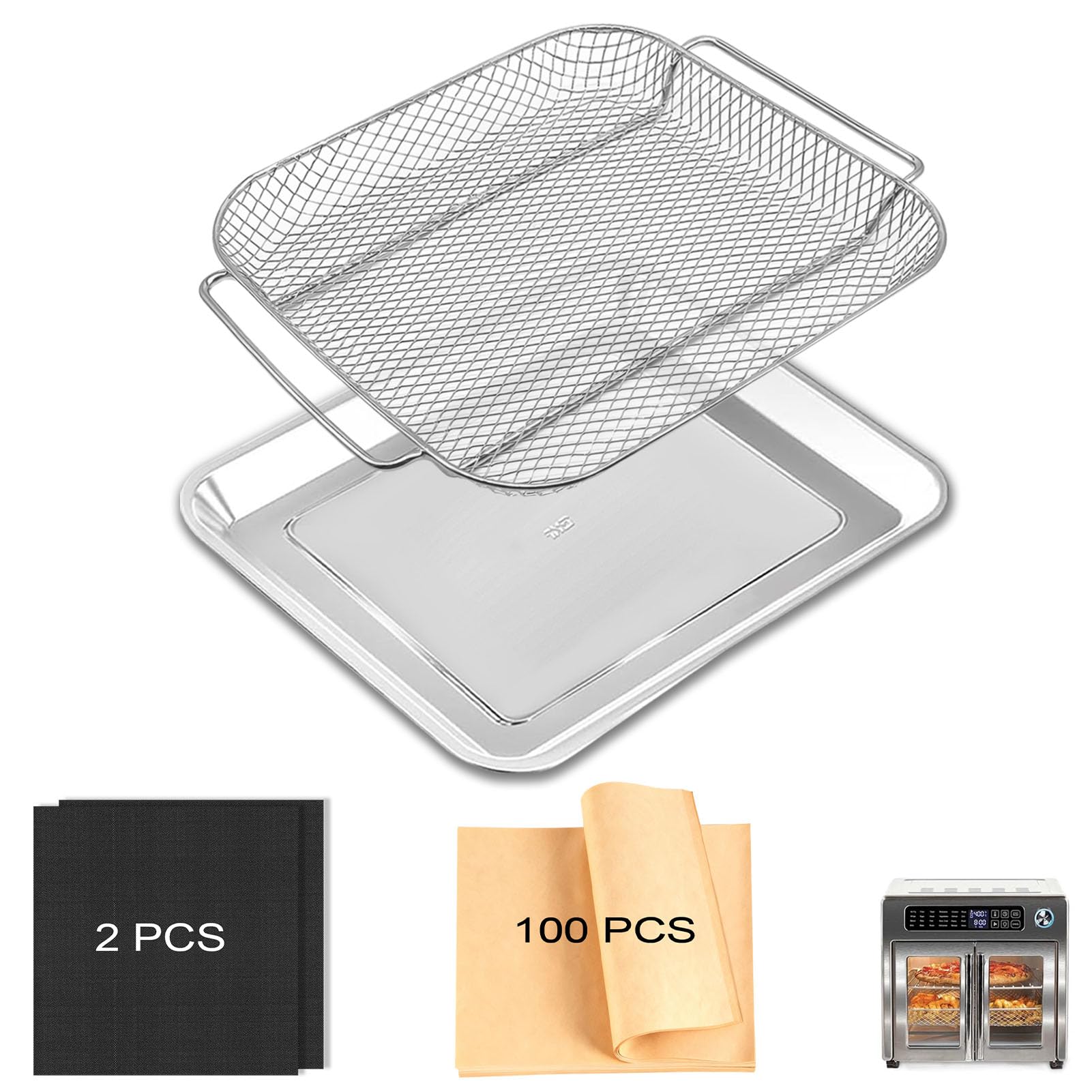 Accessoires friteuse air 26L de qualité supérieure en acier inoxydable durable
