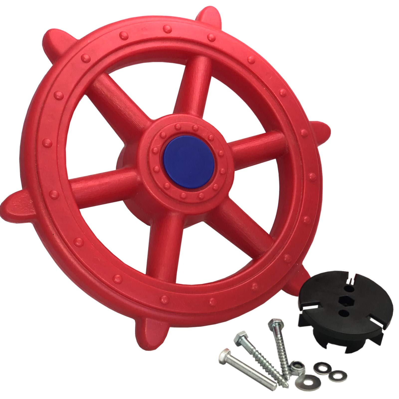 Volante pirata para torre de juego de 48 cm de diámetro, volante de barco para niños Volante pirata para torre de juego de 48 cm de diámetro, volante de barco para niños