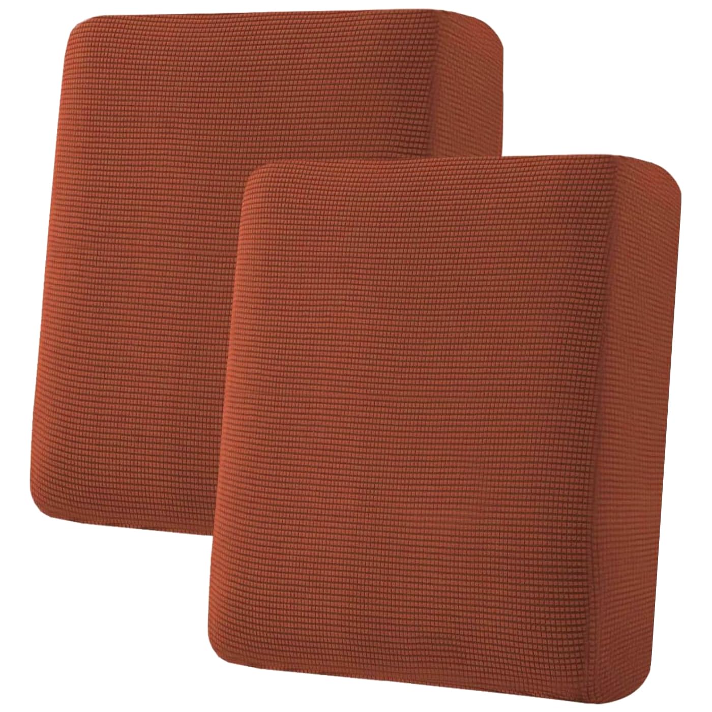 Photo 1 of H.VERSAILTEX 2-Piece Seat Cushion Slipcovers, Medium, Rust