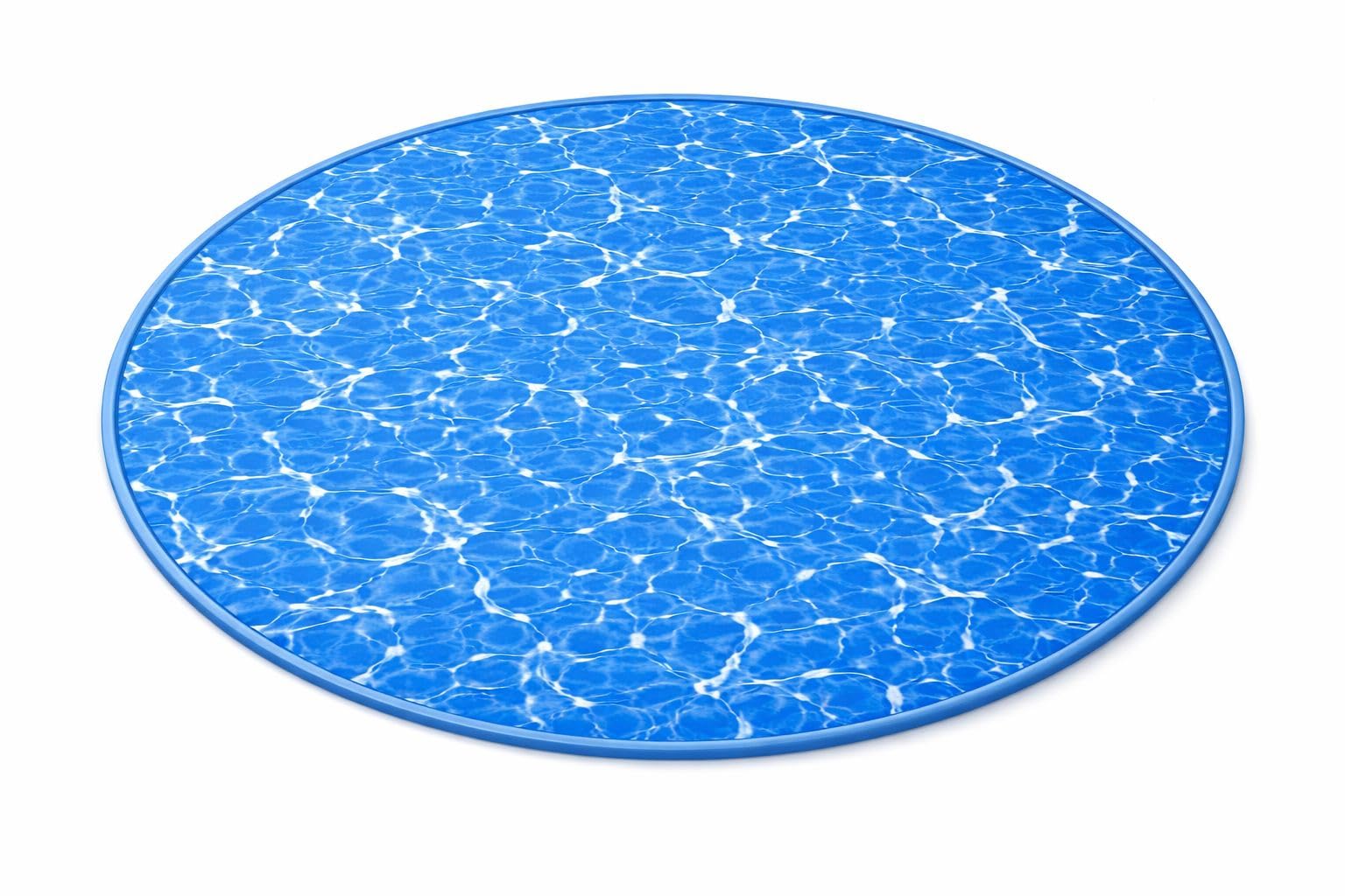 Poolfolie Rund für Rundpool Ø 3,60 m, Kristallblau Classic, PVC UV-stabilisiert, 0,32 mm, Überlappfolie, Beckentiefe 0,90 m