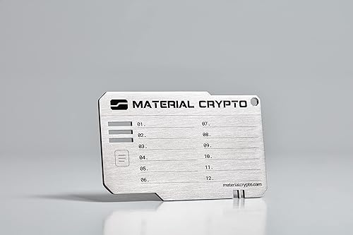 Miniatura 2 de Material Crypto DIY  Cartera de criptomoneda de acero indestructible  Compatible con Seed Phrase, Ledger, Trezor, Ethereum, Keystone, etc