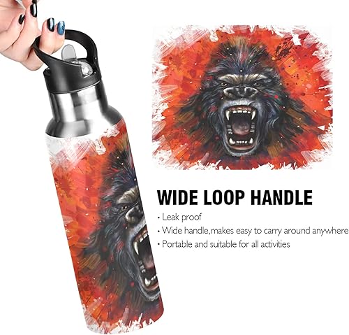 Vista 22 de París - Botella de agua para niños con tapa con pajilla, diseño de la Torre Eiffel París, botella de agua aislada de acero inoxidable a prueba