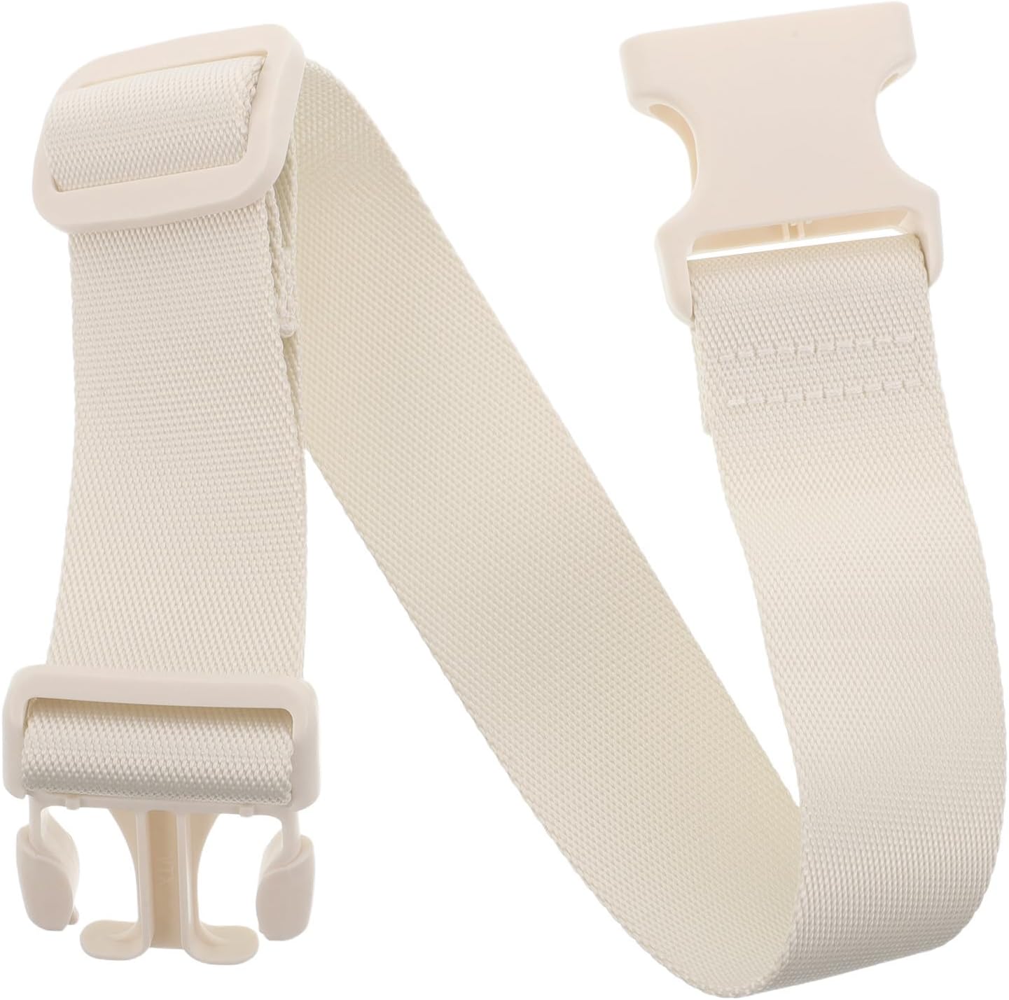 Beige Adjustable Crossbody Strap for Women Shoulder Bags with Clips