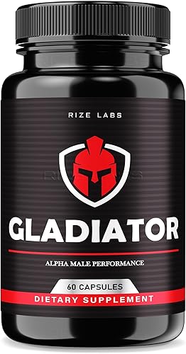 rize labs Cápsulas de gladiador para hombres - Pastillas para el rendimiento, suplemento para un apoyo de máxima fuerza Pastillas ultra puras (60