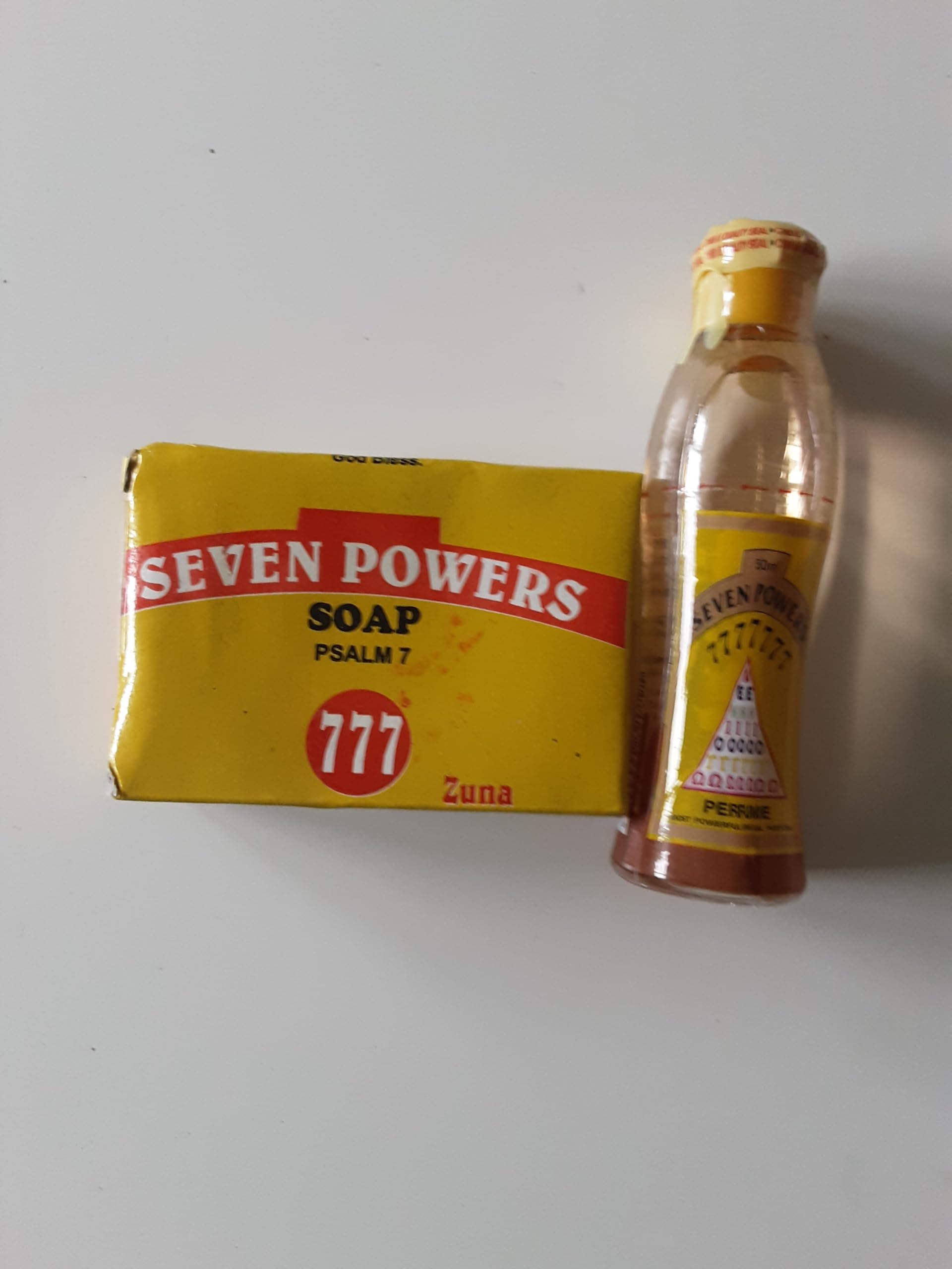 Seven Powers 777 Duo Parfüm und Seife, Spirituell, 50 ml, Duft und 100 g, Seife, Unisex, Blumenmuster