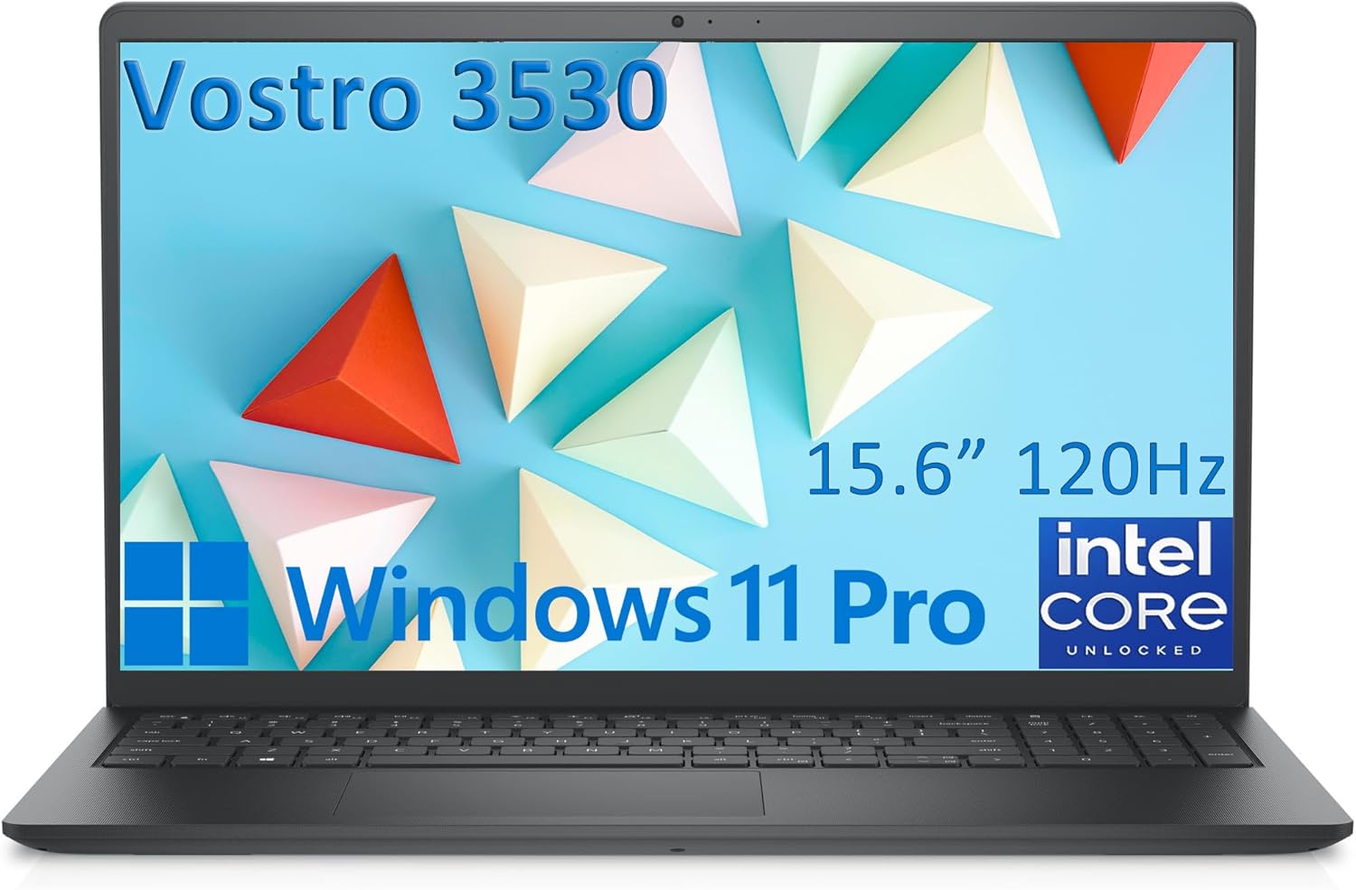Dell Vostro 15 Laptop, Intel 6-Core, 15.6" 120Hz FHD, 16GB DDR4 RAM, 1TB PCIe SSD, Windows 11 Pro, Black