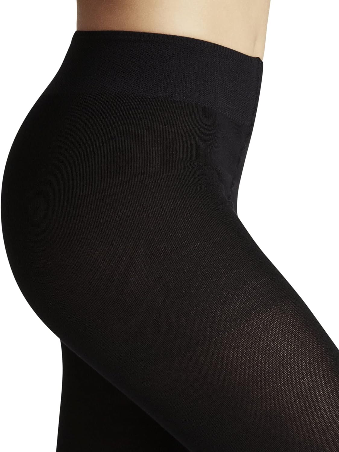 FALKE Women's Family Sustainable Cotton Tights, Black (Black 3009) - Sustainable, XL - Image 5