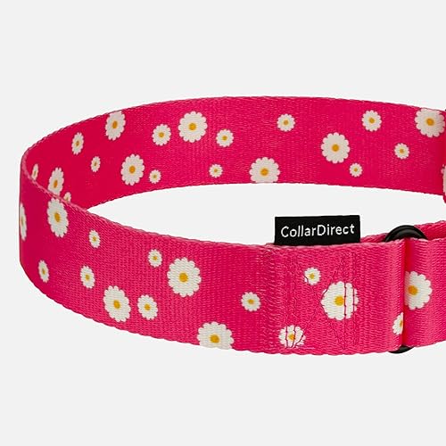 Miniatura 4 de CollarDirect Collares Martingale para perros con patrón floral resistente, seguridad para mujeres, de nailon, cuello ancho, diseño de flores, talla