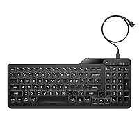 HP 400 Tastiera Cablata, Connessione tramite USB-C e con Adattatore USB