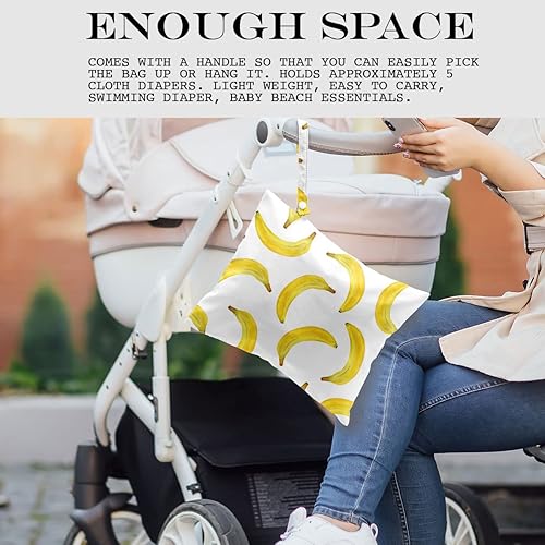 Miniatura 4 de zcyxuuw 2 bolsas húmedas, bolsa húmeda para traje de baño, viajes, playa, piscina, pañales, ropa sucia de yoga, gimnasio, artículos de tocador,