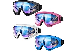 4-Pack Ski Goggles for The Snow: Perfect Protection for Your Eyes