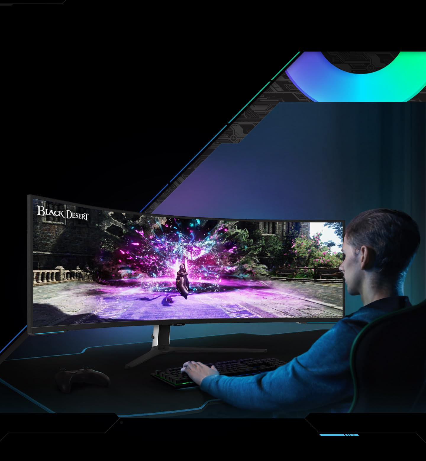 Samsung Ecran PC Odyssey Neo G9 57’’ 240Hz, 1ms, Dalle VA Mini LED