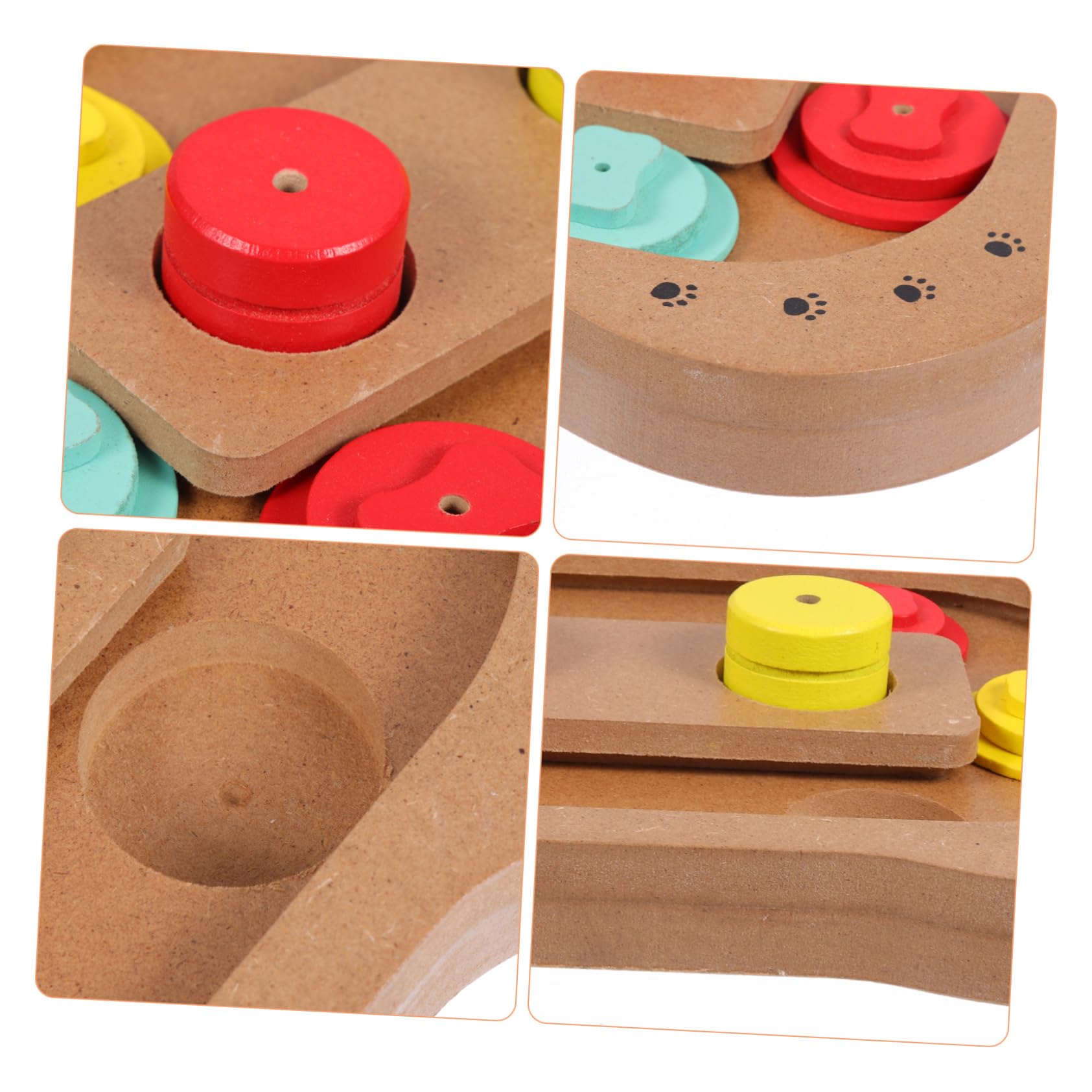 ifundom Hundespielzeug zum Langsamen Füttern mit Knochenaufdruck Multifunktionales Futterspielzeug für Haustiere