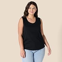 Vista 5 de Yaxa Essentials Top sin mangas de ajuste regular para mujer 100% algodón