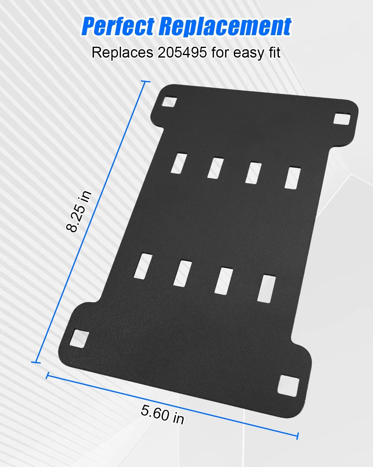 205495 3 Inch Grille Guard License Plate Bracket Fit for RETRAC