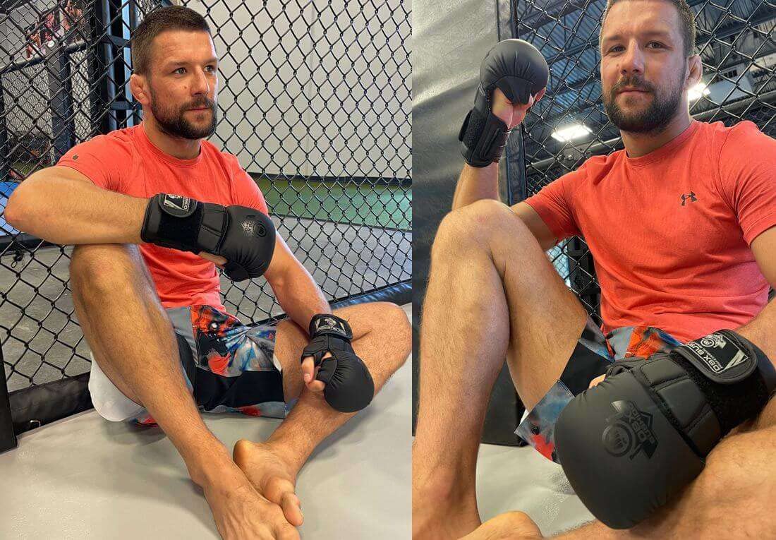 DBX Bushido MMA Handschuhe Herren Sparring “Black Master” - Gemütlich MMA Boxhandschuhe Männer Perfekt für Grappling - Box Handschuhe - Kickbox Handschuhe Besser Trainieren