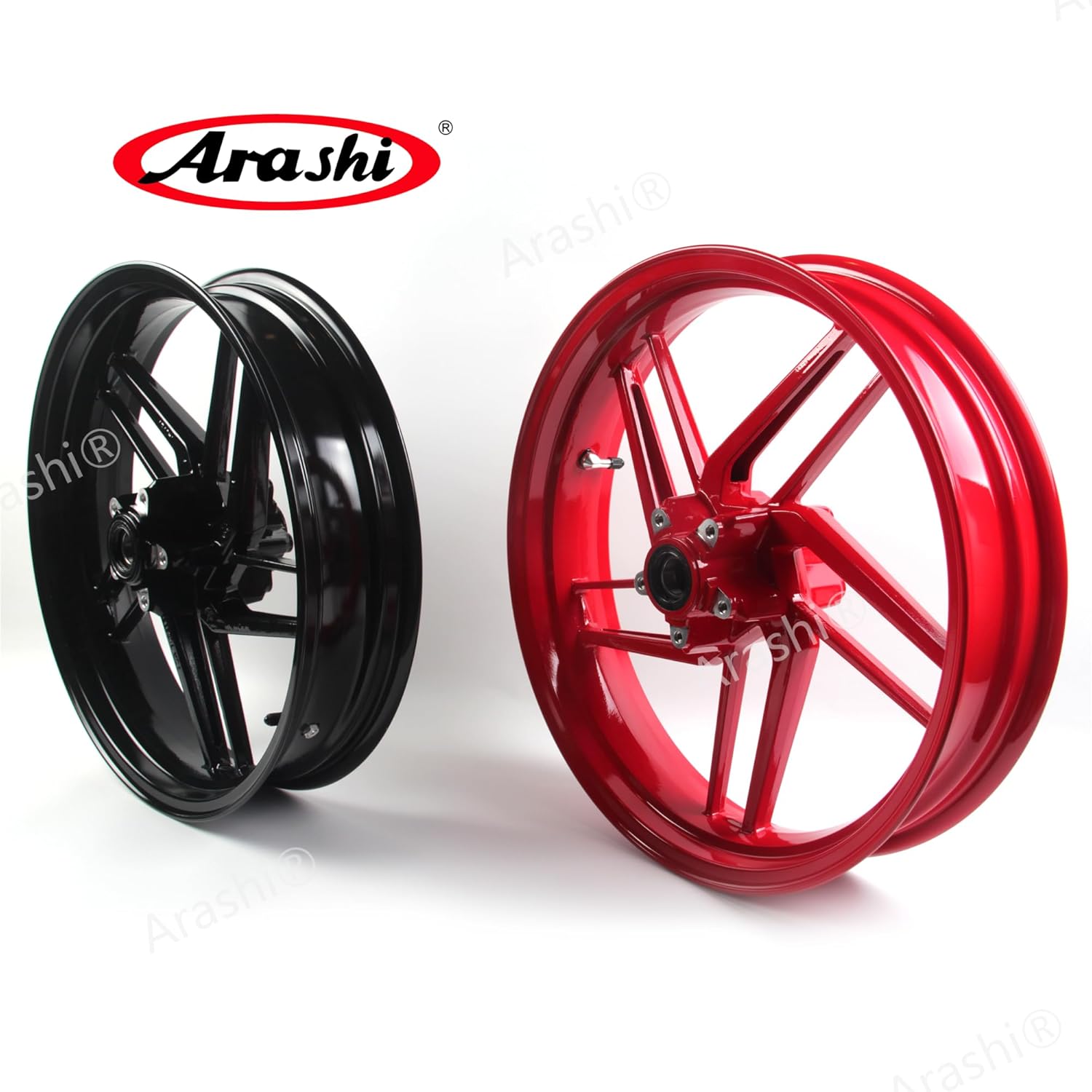 Arashi Front Wheel Rim for Ducati 899 Panigale 2014-2015, 959 2016-2019 Corse 2018-2019, 1199 2013-2015,V2 2020-2023, Motorcycle Accessories Parts Red