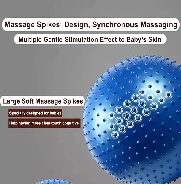 Foto 5 de 7 de penepico Bolas de masaje sensoriales grandes para niños, 85 cm, bolas de yoga hinchables