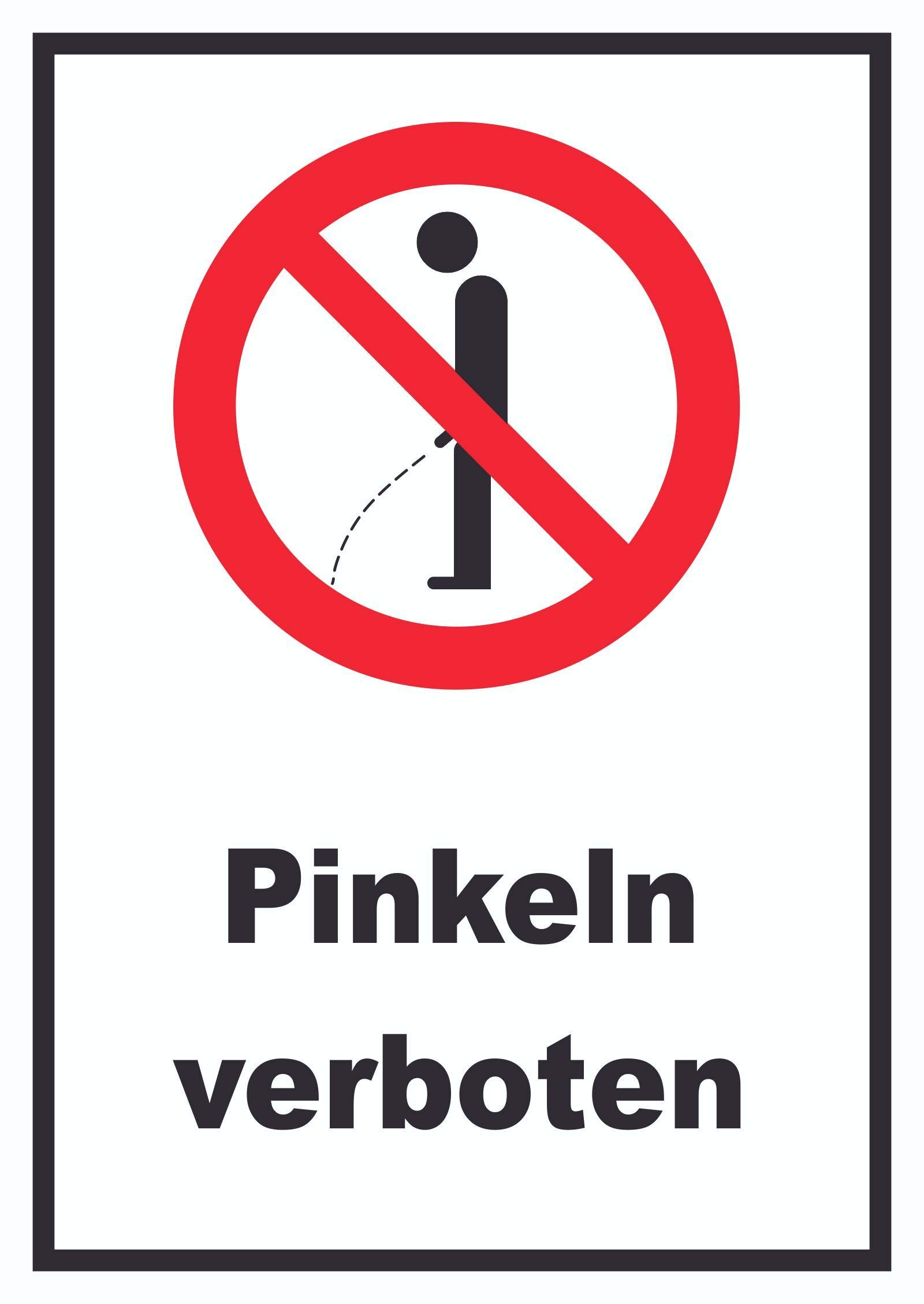 pinkeln Pinkeln verboten Sign A3 (297 x 420 mm) : Amazon.de: Home & Kitchen
