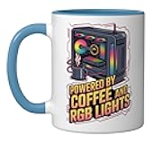 Build Computer Systems Pc Gamer Software Developer Life Ceramic Mug, Blue/White