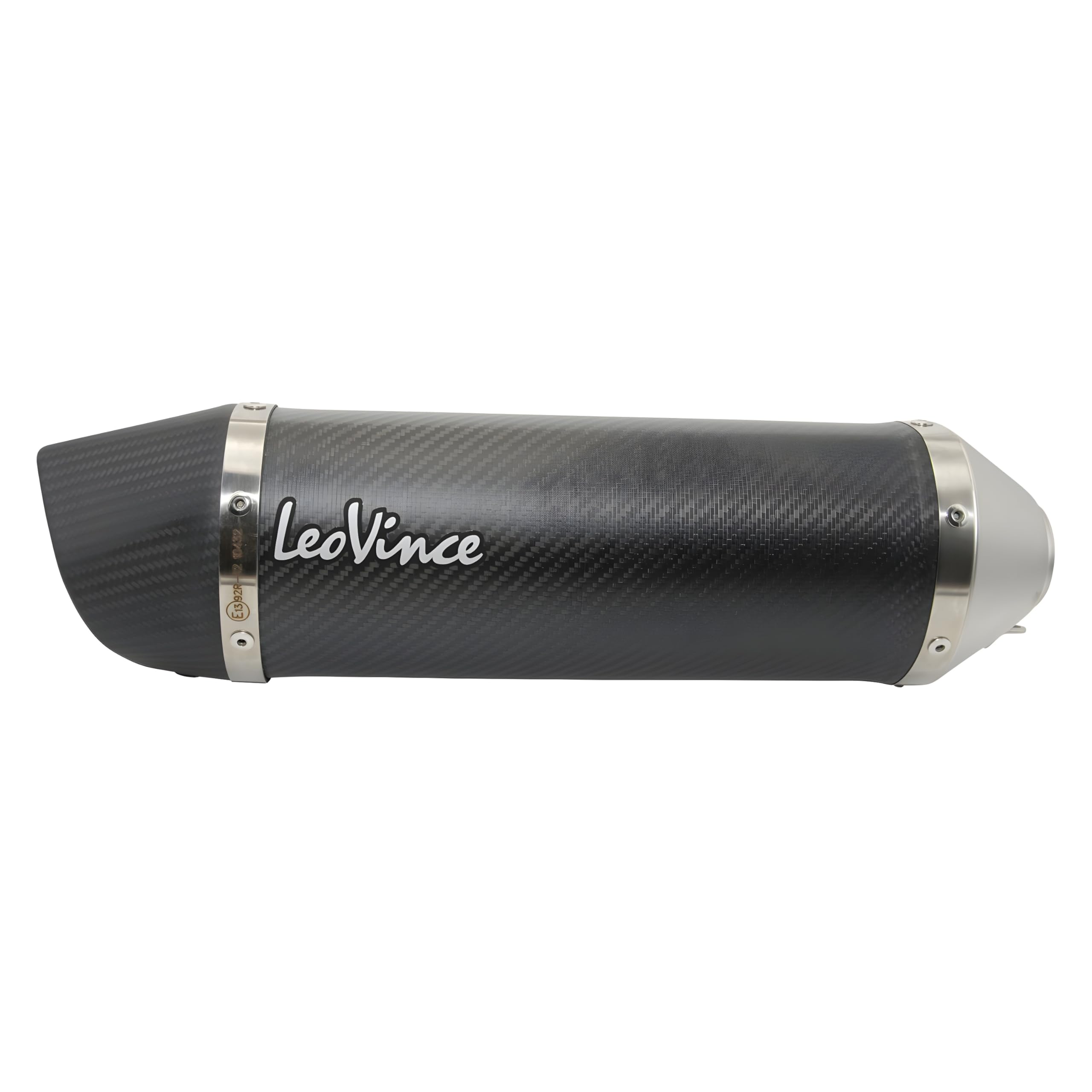 Set di pezzi di ricambio per silenziatore posteriore LeoVince impianto di scarico LV ONE EVO S10432, carbonio, Ø 45mm