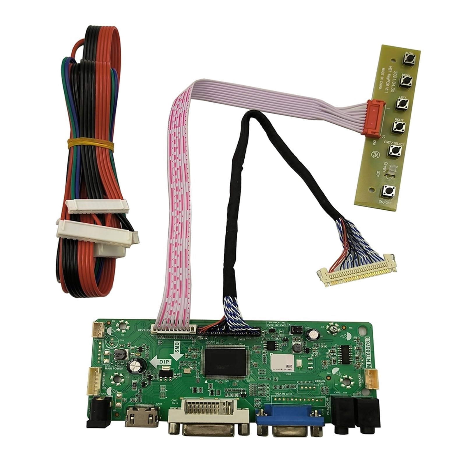 Mnt68676 Kit monitor di scheda, compatibile con LM240WU2(SL)(B2) LM240WU2-SLB2 HDMI+DVI+VGA 1920x1200 Driver scheda controller schermo LED LCD