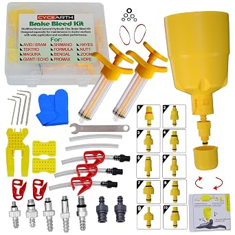 Bicycle Hydraulic Disc Brake Oil Bleed Kit For All Brakes SHIMANO,SRAM,AVID,TEKTRO,MAGURA,HAYES,Bike Brake Repair Tool Upgraded