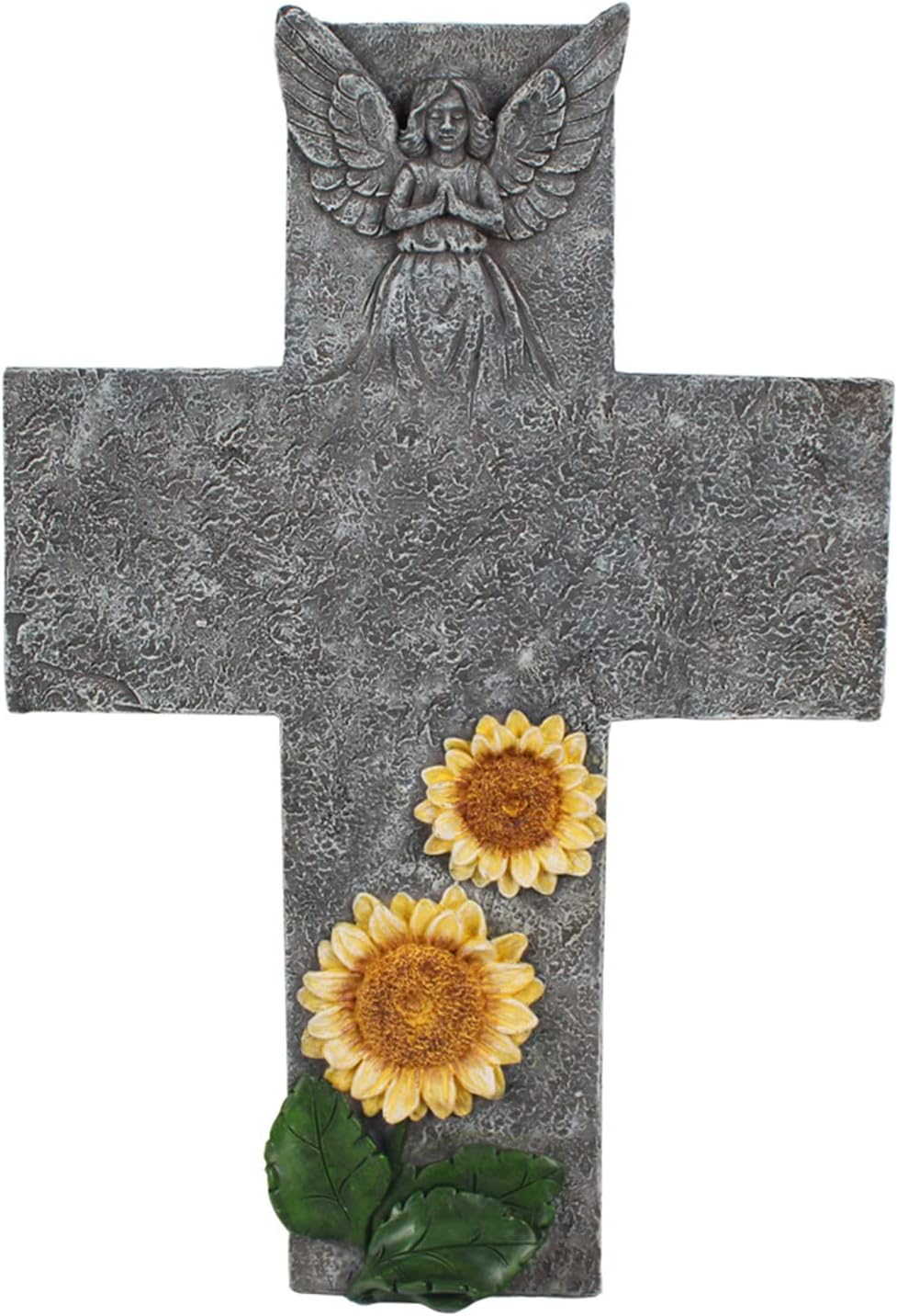 GIMEHOME Personalized Cross Pet Memorial Stone Grave Marker Cross Dog