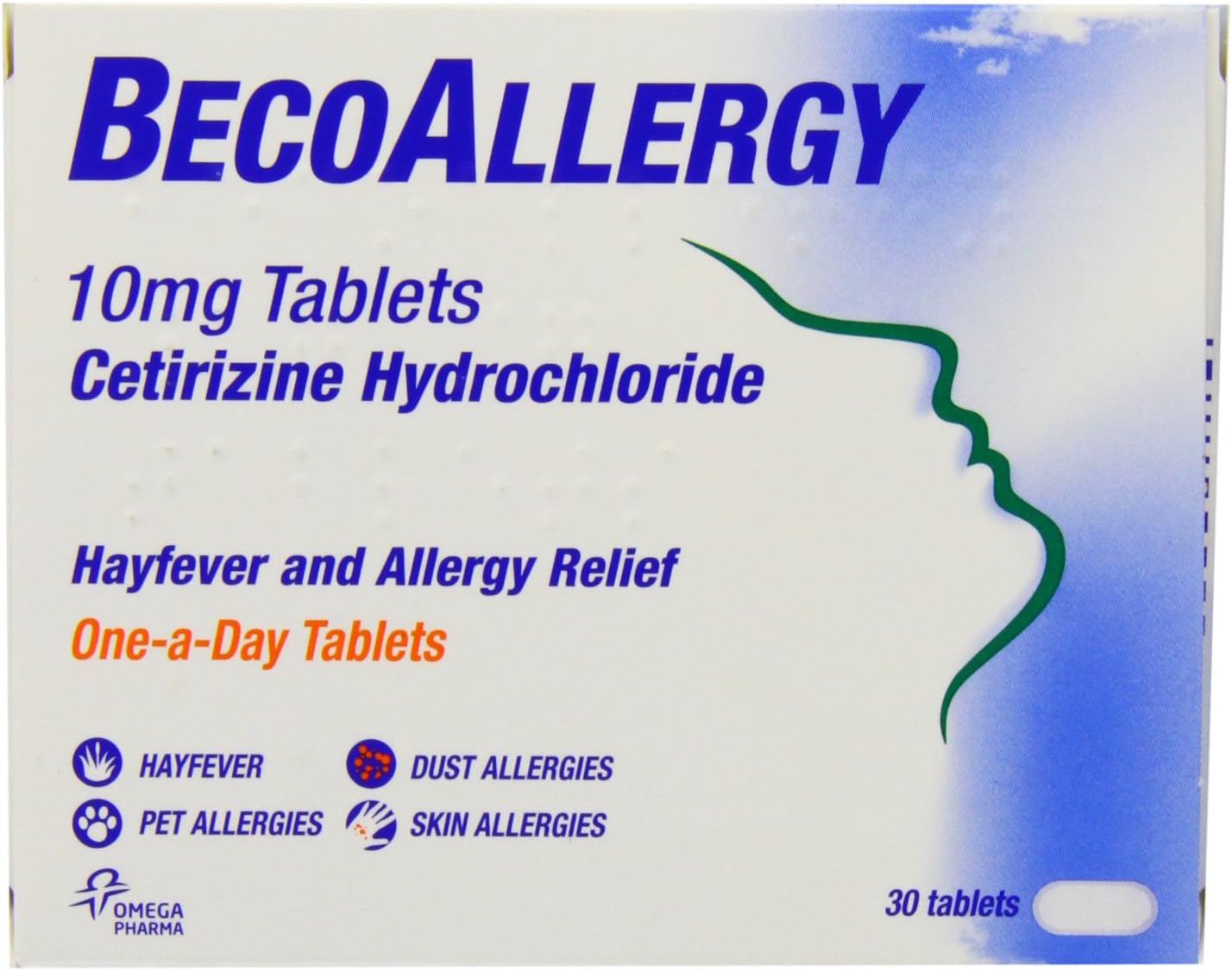 Beconase BecoAllergy Tablets - 10 mg, Pack of 30 Tablets